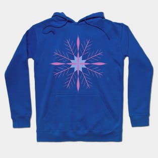 Minimalist pink snowflake Hoodie